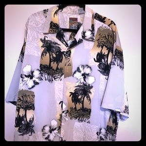 Pineapple connection palm tree pattern shirt